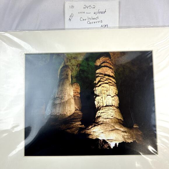 Carlsbad Caverns New Mexico 8 x10 in 11 x 14 matting signed by the photographer - Picture 4 of 4